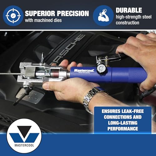 Mastercool 72480 Hydraulic an Flaring Tool Kit – 37° & 37° Double Flares for an Fittings, Aviation & Specialty Automotive – Works with Steel & Light Stainless Tubing – Includes Hydraulic Ram & Dies by Mastercool - Image 3