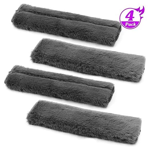 4 Pcs Protector Cinturon Seguridad, Material De Gamuza Suave Y Cómoda Almohadilla Cinturon De Seguridad, Extraíble Y Lavable