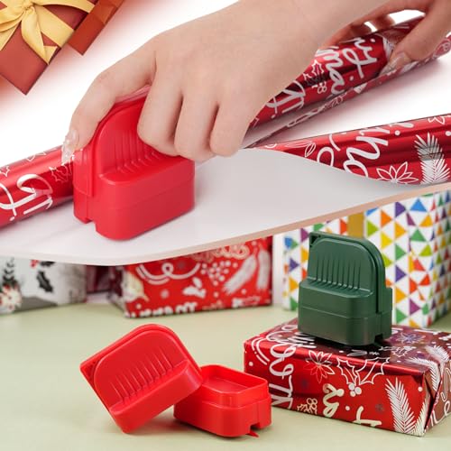 Cortador de papel de embrulho, inclui 2 lâminas substituíveis cortador de rolo de papel com alça e r