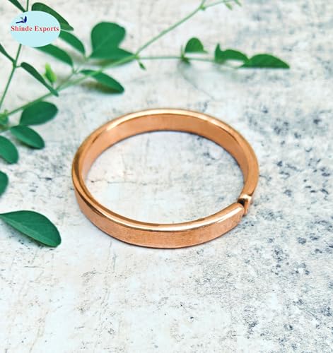 Image of SHINDE EXPORTS Heavy Pure Copper thick Bracelet Bangle Unisex Kada Solid Handmade Cuff for Men & Women