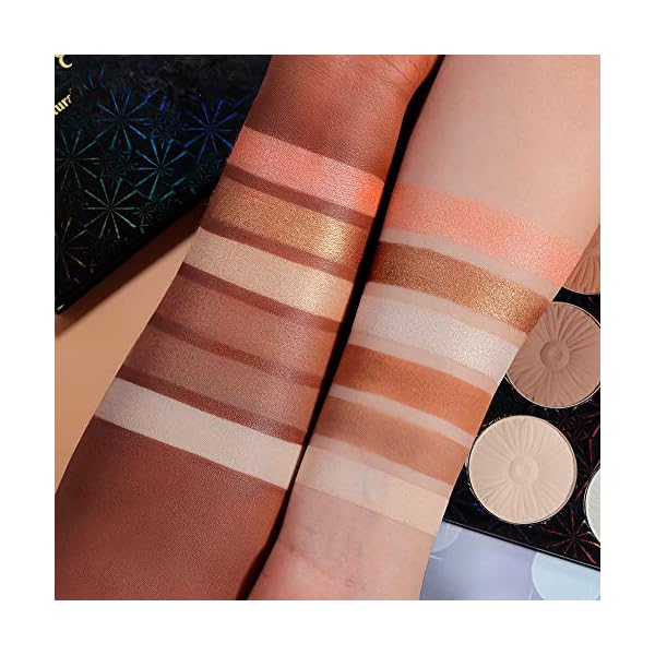 Highlighter Contour Makeup Palette,Bronzer Highlighter Blush Matte Shimmer 6 Colors, Face Cheek Contour Palette Highlight Blush Nude Pink Rose Gold - Vegan, Cruelty Free And Hypoallergenic