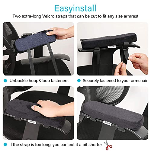 Chair Armrest Pads And Memory Foam Elbow Pillow For Forearm Pressure Relief,Universal Chair Arm Cover,2 Piece Set #TOP6