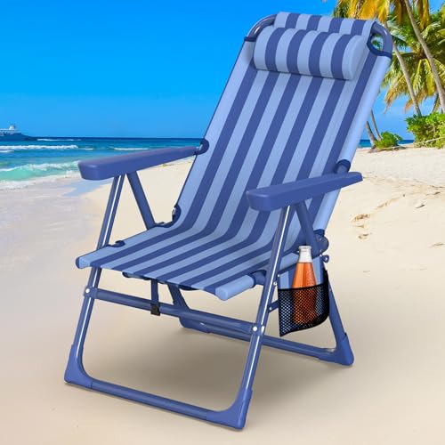 Suteck 6-Position Reclining Beach Chair