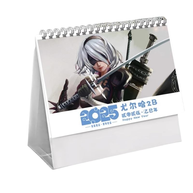 Amazon.co.jp: ニーア オートマタ 2025年 卓上カレンダー NieR