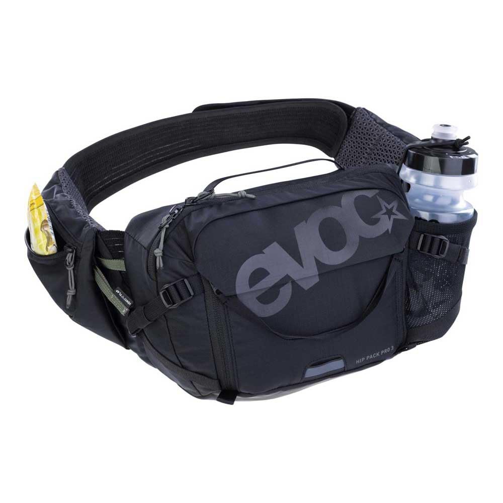 EVOC HIP Pack PRO 3 – Hüfttasche für Bike & Trail (3L Fassungsvermögen, Air Flow Contact System, Aero Flex Hüftgurt, Hüftgurttaschen & Flaschenhalter)