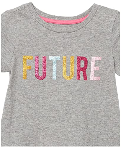 Amazon Essentials Girls' Short-Sleeve And Sleeveless Tunic Tops (Previously Spotted Zebra), Pack Of 3, Green/Grey/Dinosaur, Medium #TOP5