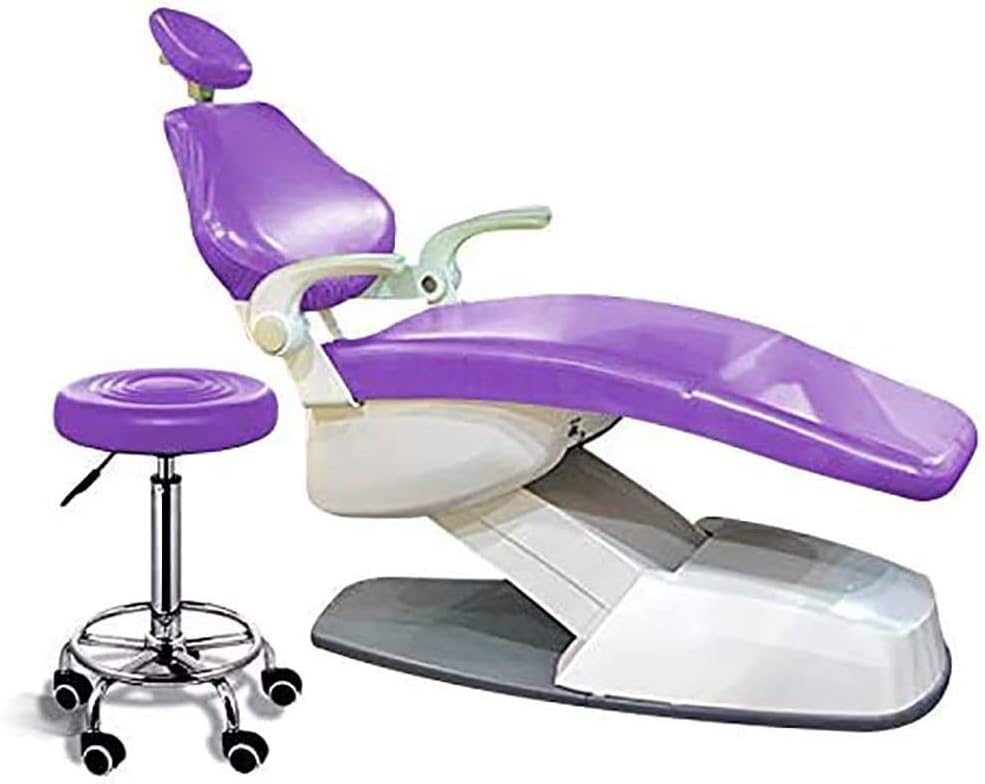 Dental Unit Cloth Chair Cover Sleeves Protector Dentist Headrest Washable, 4pcs/Set Protective Full Dental Chair Cover Advanced Milk Silk, Composite Film Waterproof Material.