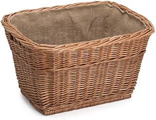 Prestige Wicker Willow Lined Log Basket, Natural, 54 x 40 x 30 cm