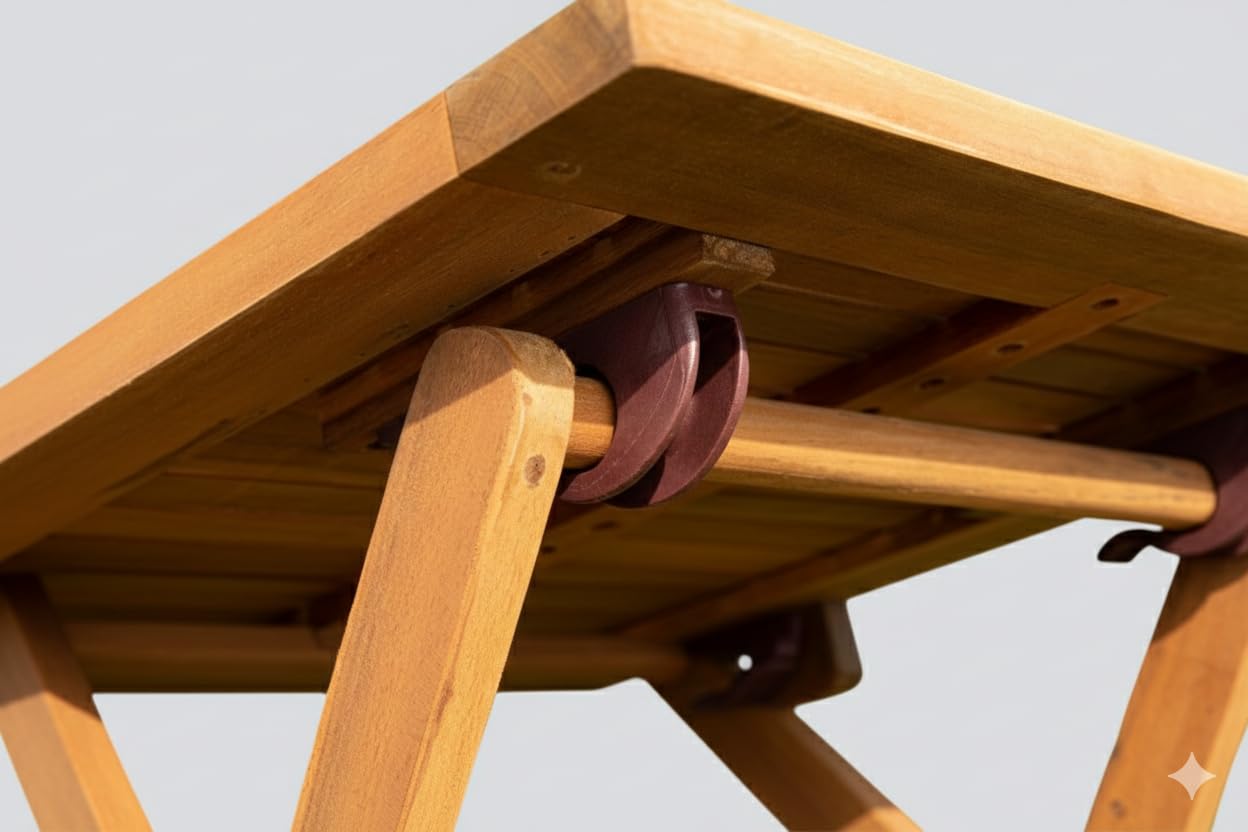 Akazienholz Gartenklapptisch 38 cm