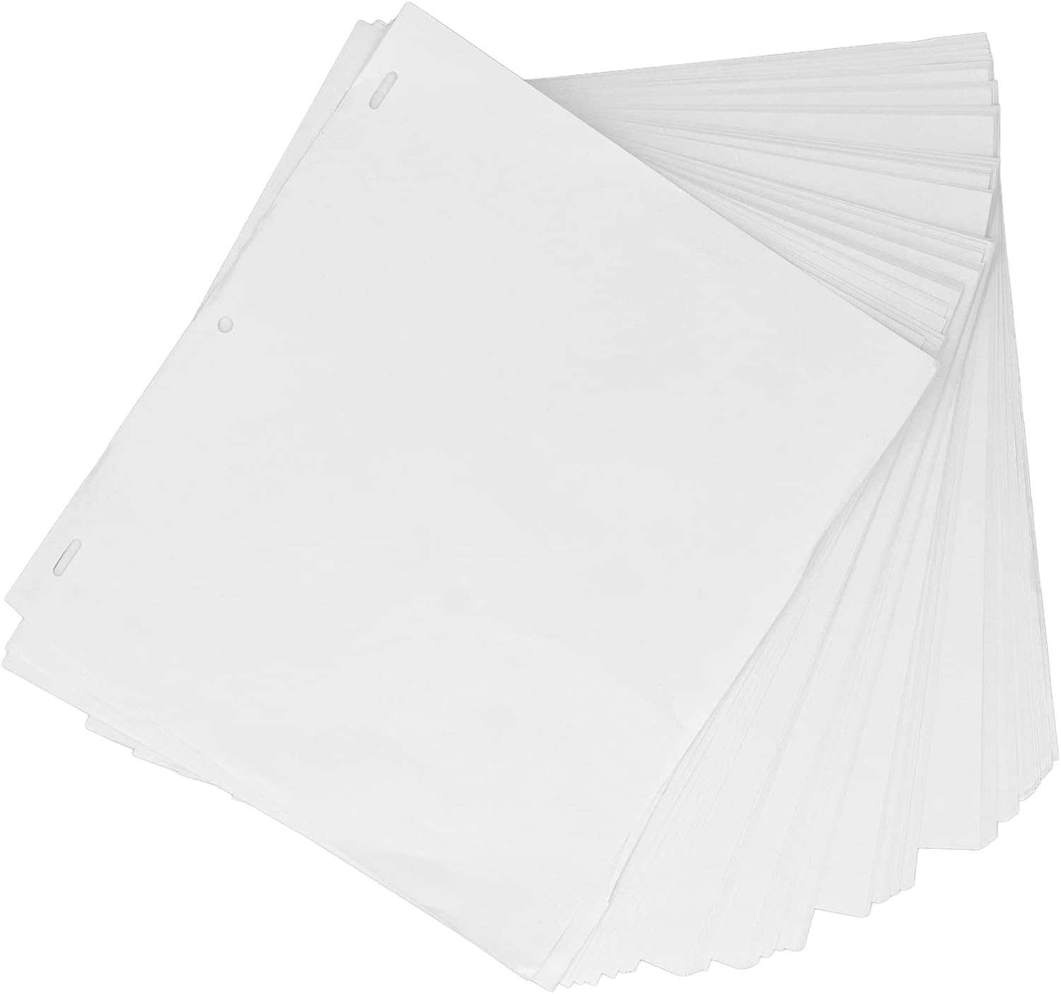KIMISS Punched Paper, 200 Sheets Animation Paper Translucent Punched Good Toughness Animation Supplies for Drawing Tracing Colored Pencil, Marker, Ink, Pen