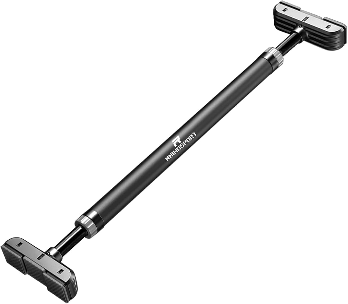 RHINOSPORT Door Pull Up Bar Doorway Strength Training Chin Up Bar from 69-92 cm (27.1in-36.2in) Workout Bar Equipment No Screws Home Gym