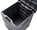 Ondis24 Aufbwahrungsbox Madera Mini Holz-Optik 90L abschließbar Truhe Kissenbox (Anthrazit)