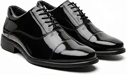 Sapato Social Masculino Estilo Militar em Couro Ecológico 12010