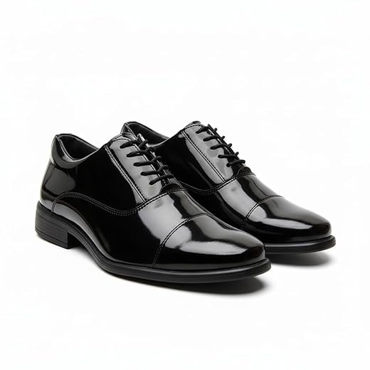 Sapato Social Masculino Estilo Militar em Couro Ecológico 12010