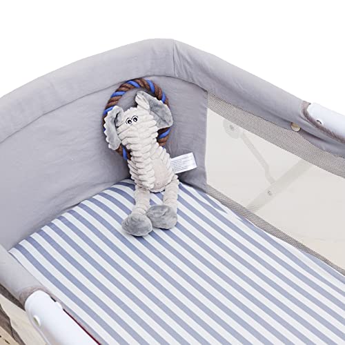 Image of Onacosht Bassinet Sheets for Baby Boy and Girl, Stretchy Breathable Fitted Sheet Universal for Bassinet Cradle Hourglass Oval Rectangle Pad /Mattress, 4 Pack Stripes Dots Chevrons and Stars