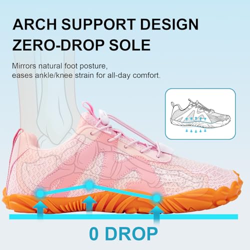 Image of ELETON Barefoot Shoes Women Men Footwear, Wide Toe Box Hiking Zero Drop Non-Slip Quick-Dry River Boat Pool Beach Water Shoes, Lightweight Swimming Running Walking Sneakers Unisex