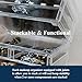 Sea Team 3-Tier Stackable Clear Makeup Organizer with Drawers, Acrylic Plastic Cosmetic Display Case, Jewelry Storage Box, Holder for Dresser, Bathroom, Vanity, Countertop (8 Drawers)