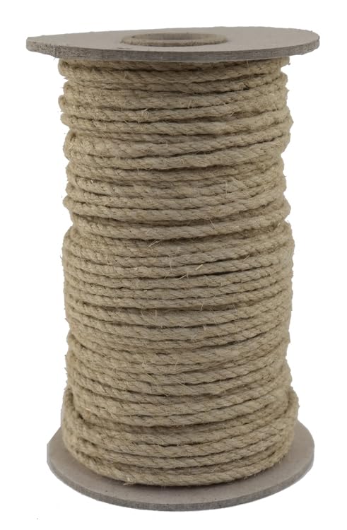 Corde en chanvre - Diamètre 3 mm - 50 m - 100 % chanvre naturel