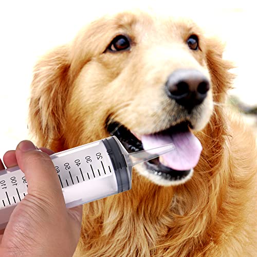 Image of 3 PCS 150 ML Large syringes , Plastic Garden Industrial syringes for Scientific Labs, Measuring, Watering, Refilling,Filtration Multiple Uses