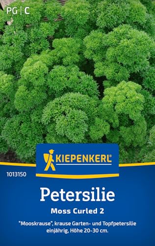 Kiepenkerl Petersiliensamen 'Moss Curled 2' 1013150 - Einjährig mit einer Wuchshöhe von 20 bis cm und einem Inhalt für 500 Pflanzen - Kräutersamen, Saatgut