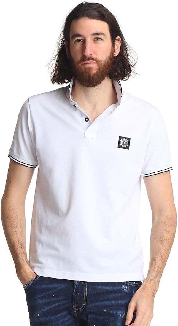 Amazon.co.jp: (ストーンアイランド) STONE ISLAND 胸ロゴ ライン 半袖