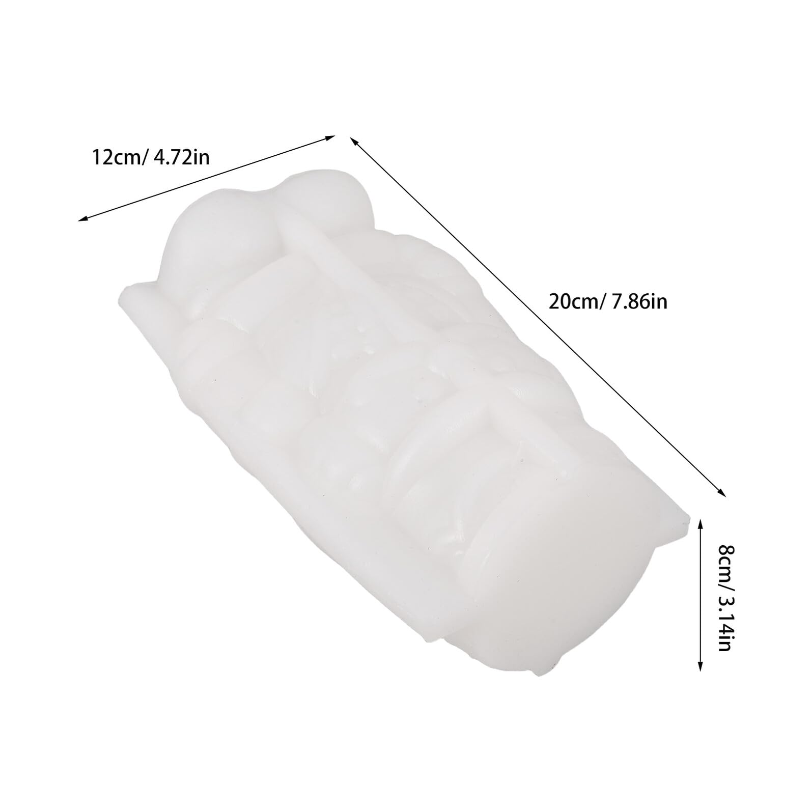 BESTonZON Moule à Bougie Silicone Grosse Taille Forme Soldat Casse-Noisette, Moule Artisanal Résine Époxy DIY pour Bougies, Chandeliers et Décorations de Noël, Résistant la Chaleur,