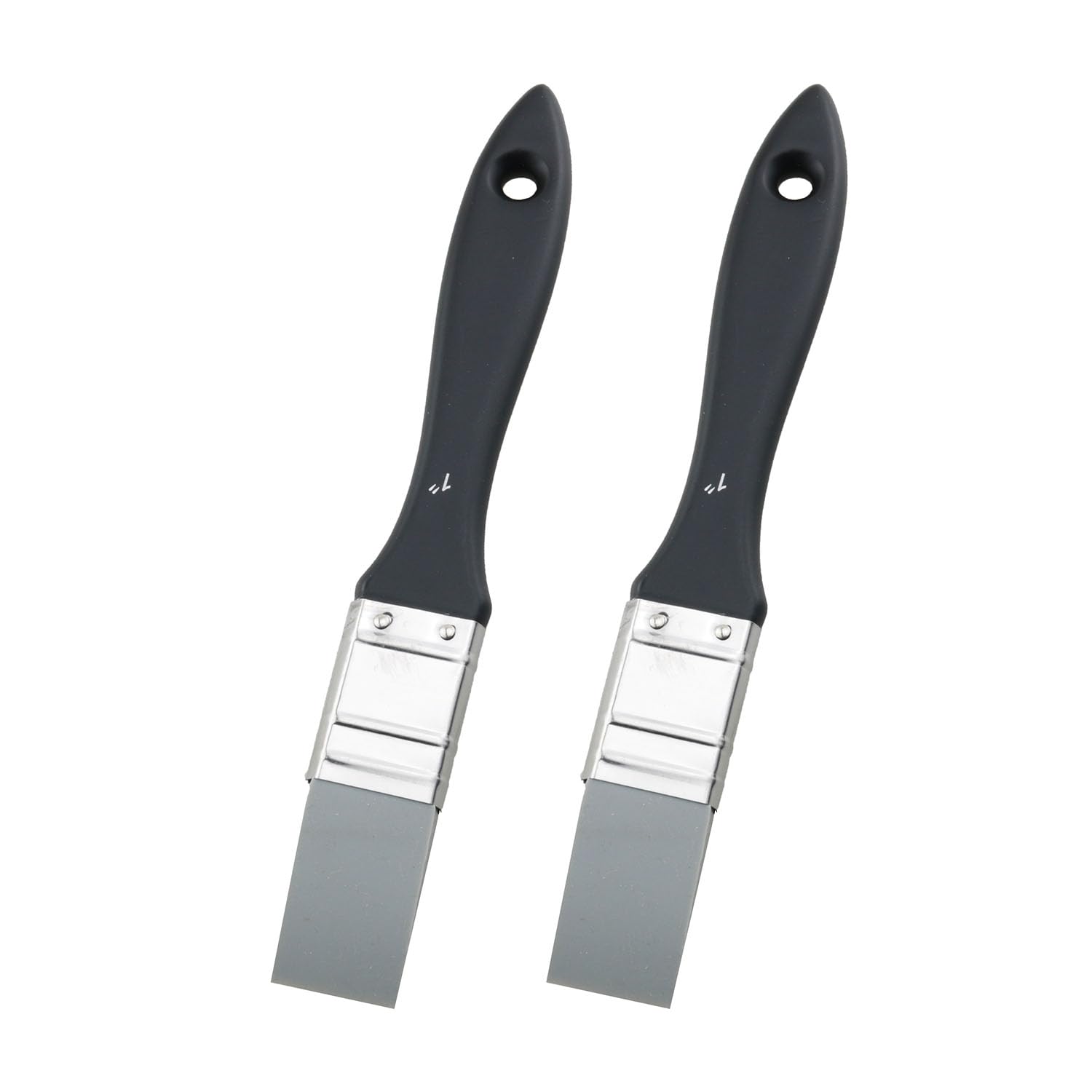 TAODAN 2 pennelli piatti e flessibili in acrilico da 2,5 cm di larghezza, in silicone, strumenti per modellare la pittura, adatti per colorare materiali