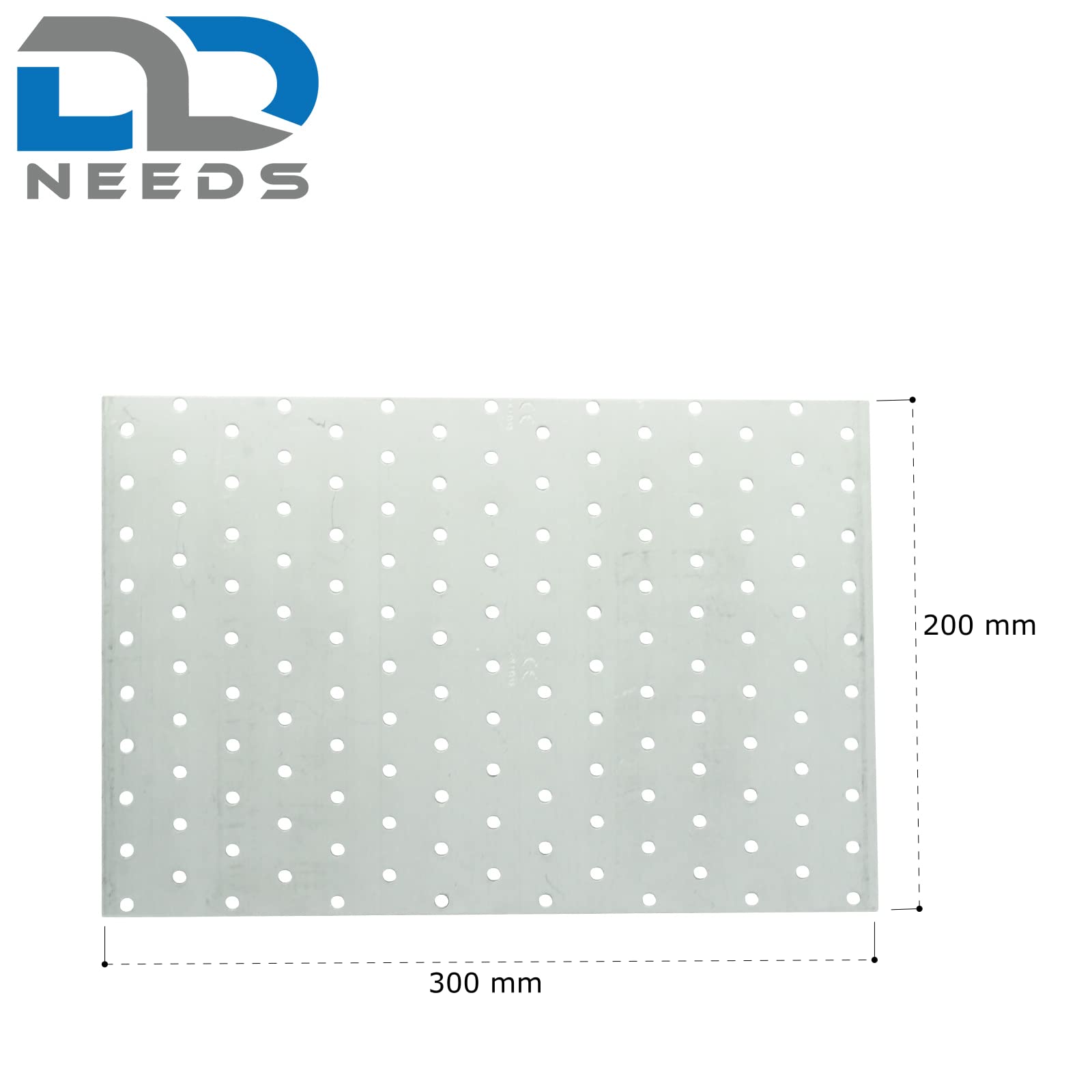 D2D | 20 Stück - Lochplatten - Größe: 200 x 300 mm - Stärke: 2 - Feuerverzinkt E-TA - EN 14545 - Verbindungsplatten - Lochblech - Knotenbleche - Made in Germany