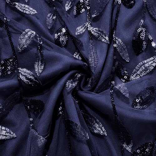 Image of Pinup Fashion Plus Size Formal Dresses - Evening Gowns Wedding Sequin Embroidery V-Neck Prom Long Dress