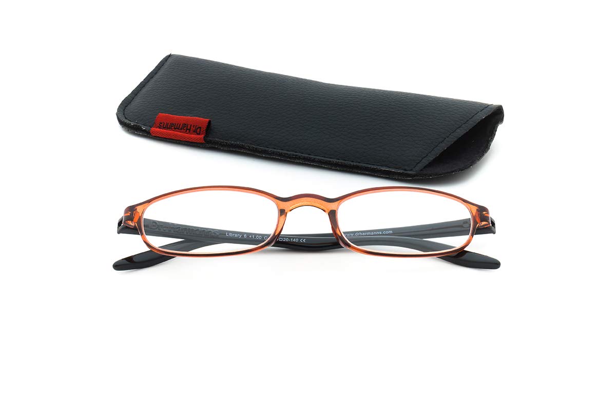 Dr.Harmanns Rectangular Reading Glasses (Brown) (Library 6 +2.00) (B07V568RRT) Amazon Price History, Amazon Price Tracker