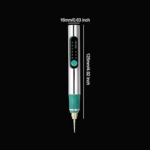 Miniatura 8 de Artisan Pen, bolígrafo de grabado de bricolaje, herramienta de grabado artesanal portátil sin cable, bolígrafo de grabado eléctrico para metal,