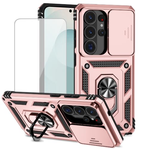Coque Premium Galaxy S26 Ultra avec anneau magnétique et verre ultra clair