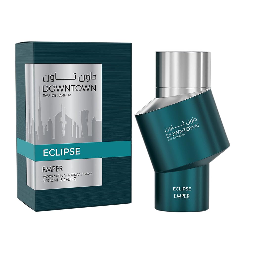EMPER Downtown Eclipse Eau de Parfum 100ML Men | Bold & Woody Masculine Fragrance | Long-Lasting Spicy & Fresh Scent | Sophisticated Energetic Perfume | Premium Men’s Fragrance