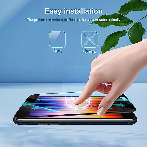 Image of TANTEK Designed Edge to Edge Tempered Glass for iPhone 8 plus Screen Protector Tempered Glass,Anti Scratch, Bubble Free Case Friendly Ultra Resistant -Pack of 2