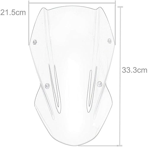 Miniatura 7 de Cubierta del parabrisas del parabrisas de la motocicleta, deflectores de viento, protector de visera con soporte de montaje para carenado frontal