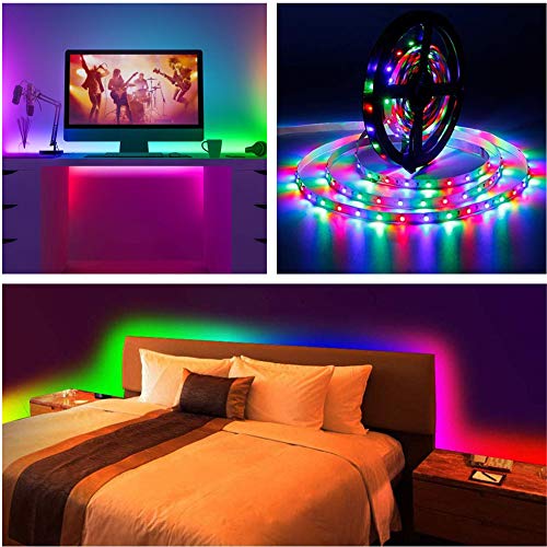 Led Strip Lights Battery Operated, 9.8Ft 90 Led Rope Lights With Remote Timer Dimmable, Waterproof Flexible Lights Strip For Indoor Outdoor Tv Table Bedroom Boat Kitchen Christmas (Multi-Colored) #TOP1