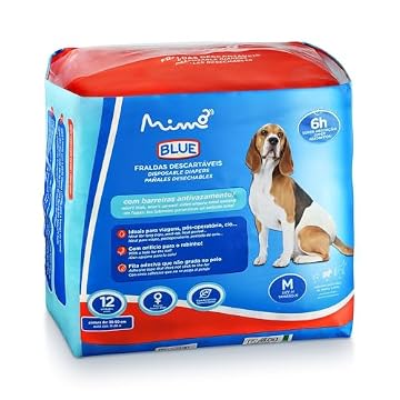 MIMO Fralda Higiênica Fêmea Tam. M 12Pcs Blue Mimo - Pp373