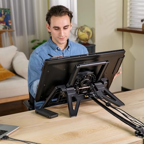Pantalla digitalizadora Xencelabs Pen Display 24 con soporte multi-eje, monitor de dibujo 4K con teclas rápidas, pantalla gráfica de dibujo con 99 % Adobe RGB miniatura 2