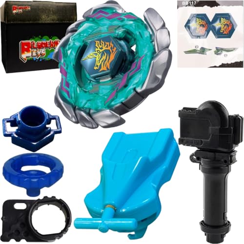 Image of BLADEKING BEYS BB117 Blits Strikar' 100RSF+ 1 Way String Launcher(Right Spin)+Grip +Toys Storage Box