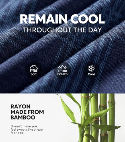 Image of DAVID ARCHY Men's Bamboo Rayon Boxers, Cooling Breathable Underwear