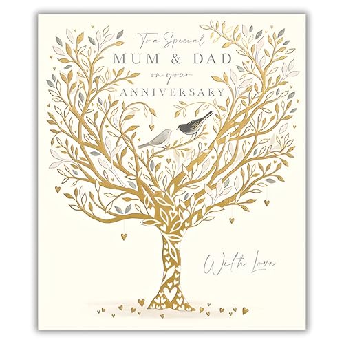Ling Design Special Mum and Dad Anniversary Card
