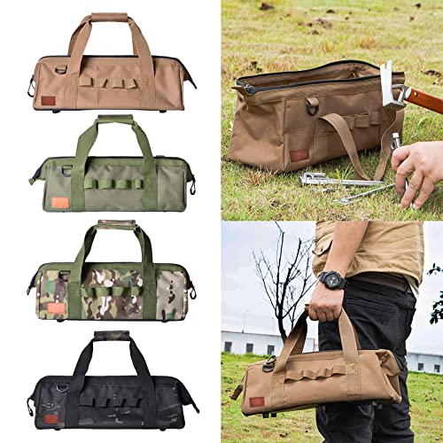 Sac à outils de camping avec boîte de rangement renforcée grande capacité