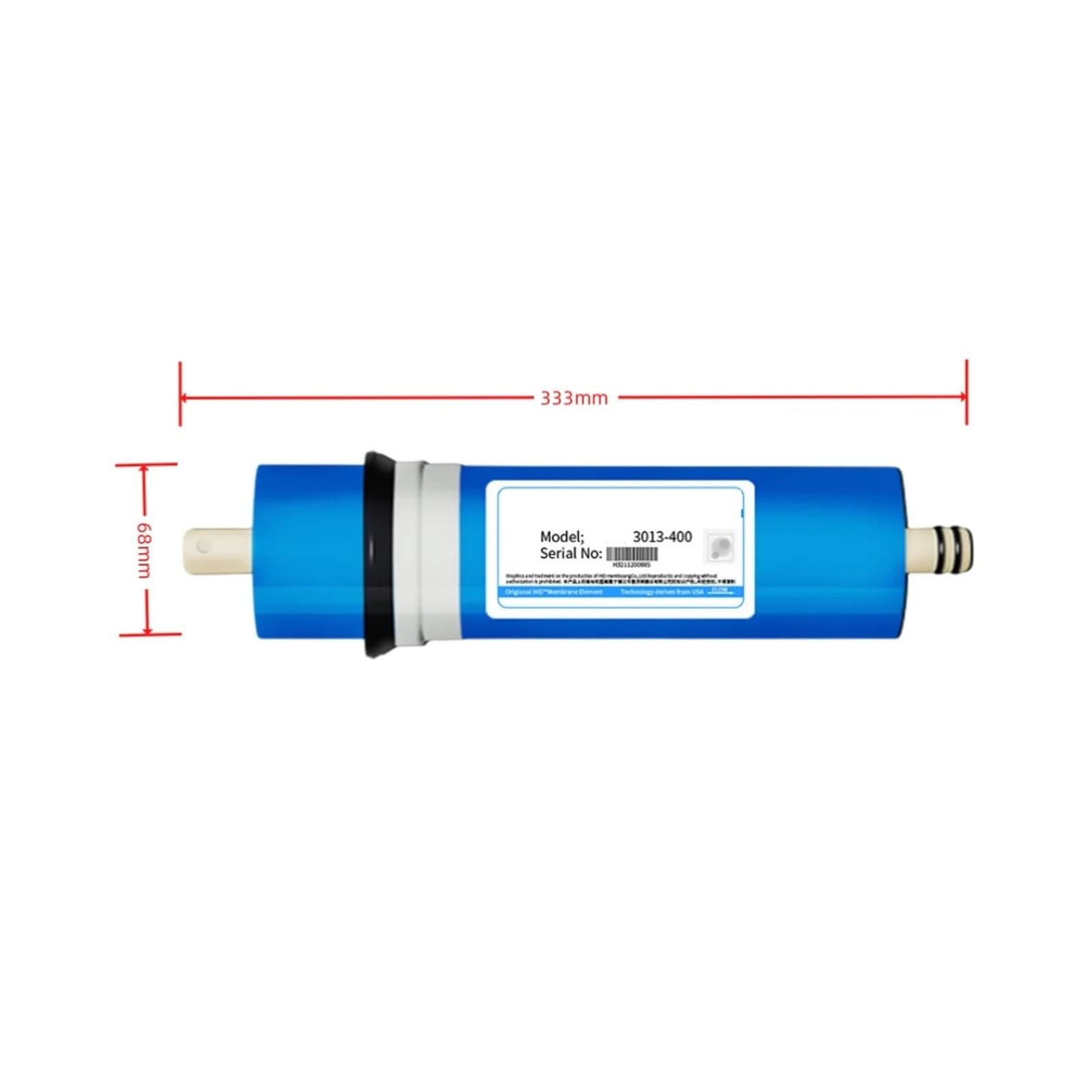 Sostituzione della membrana ad osmosi inversa for cucina da 3013-400 GPD, sistema di trattamento del filtro a membrana for purificatore d'acqua potabile RO