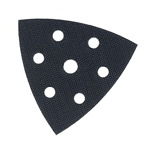 Vervangend klittenband voor delta schuurmachine schuurplaat 93x93x93 mm 6-gats, klittenband reserve-driehoek zelfklevend voor schuurpapier driehoekige schuurmachine - DFS - Afbeelding 3