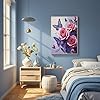 TINDAY Butterfly DIY Oil Paint by Numbers Kit for Adults Butterfly Rose Paint by Number for Aults Beginner DIY Canvas Painting by Numbers Acrylic Painting Arts Craft for Home Flowers16x20 in #3