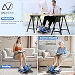 ANCHEER Under Desk Elliptical Machine, Ellipse Leg Exerciser for Seniors with 12 Adjustable Speeds, Quiet & Portable Electric Seated Pedal Exerciser with Remote Control - Image 4