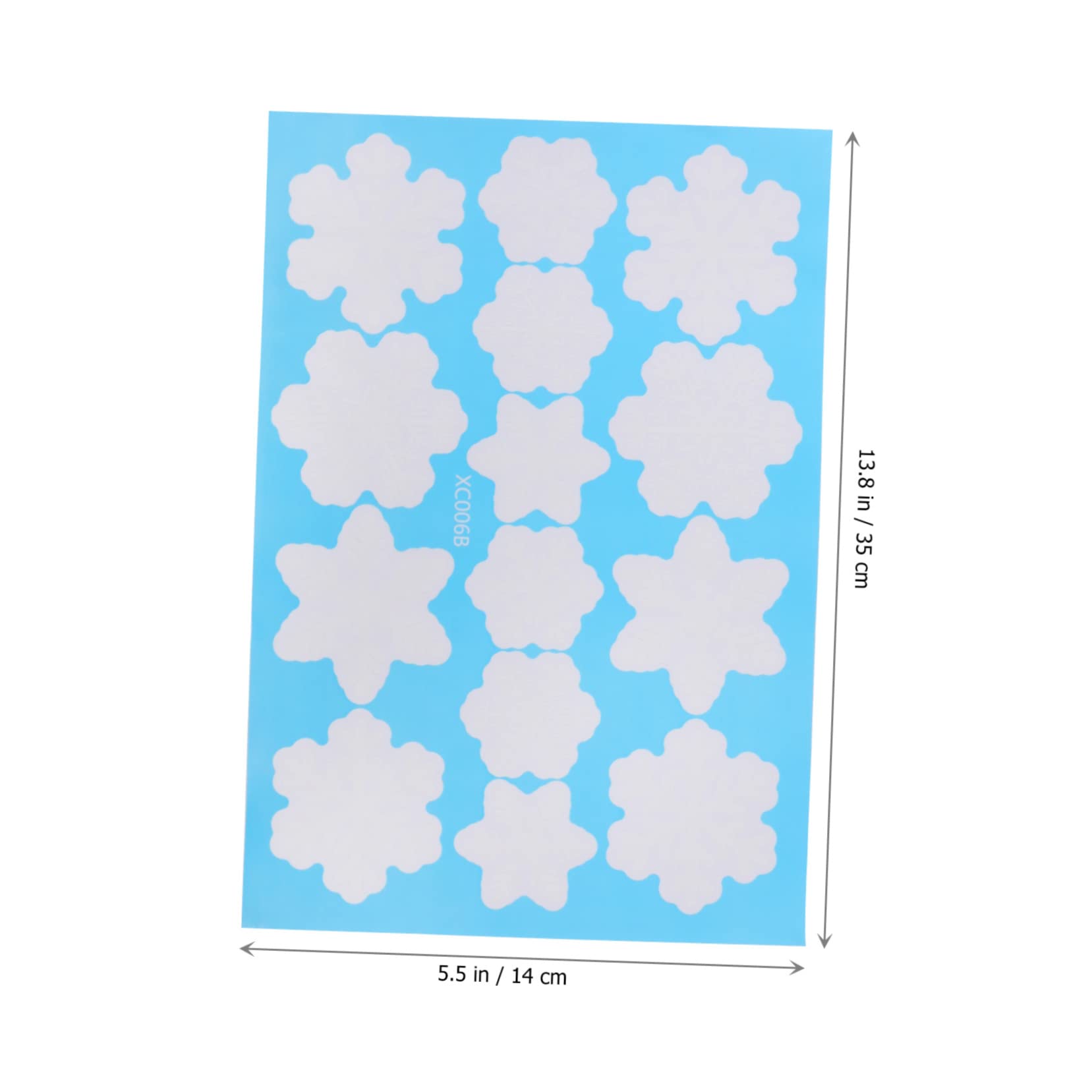 IMIKEYA 12 Blätter Weihnachtsschneeflocke-Aufkleber Schneeflocken-Schaufensteraufkleber Weihnachtsdekoration winterdeko wiederverwendbare sticker festlicher Fensteraufkleber Wandaufkleber