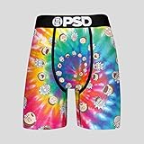 PSD Rick and Morty Tie Dye Swirl Boxer Briefs Compression Underwear for Men, XX Large