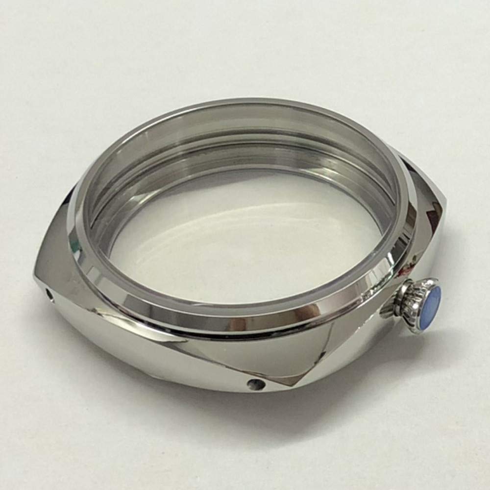 MOUDOAUER Stal nierdzewna 47 mm wymiana obudowy zegarka mechanizm naprawa części pasują do ETA6497 6498 do mewy ST3600 3621 akcesoria akcesoria do zegarków