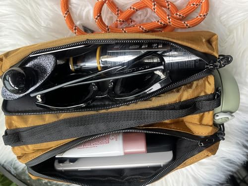 Small Crossbody Bags Mini Cell Phone Purse Cross Body Bag with Water Bottle Carrier Bag Pocket, Shoulder Handbag Wallet (Yellow)3